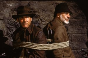 Harrison Ford e Sean Connery em Indiana Jones