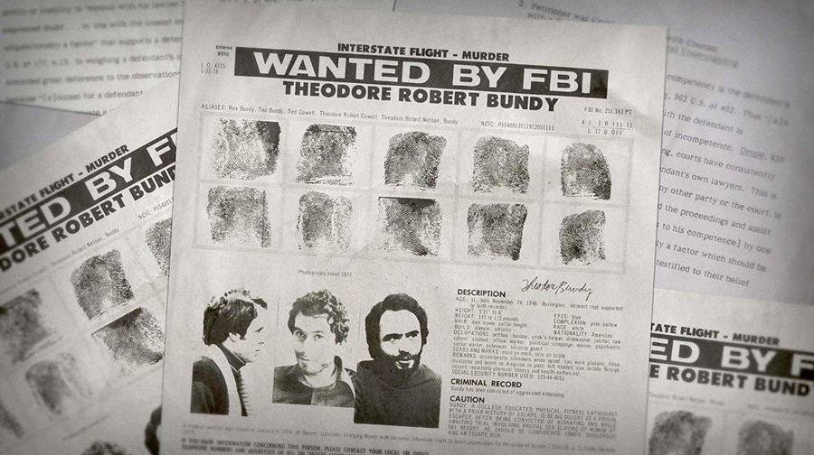 Ficha do Ted Bundy